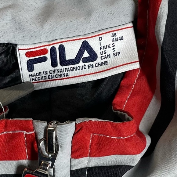 FILA BIELLA ITALIA Men’s Gray S Raglan Racing Jacket - FLAW - Picture 7 of 14